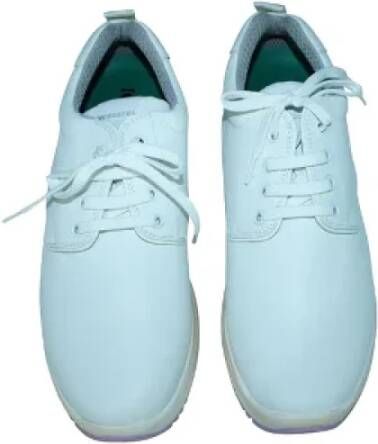 Celine Vintage Pre-owned Leather sneakers Blue Dames