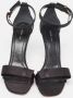 Celine Vintage Pre-owned Satin sandals Black Dames - Thumbnail 2