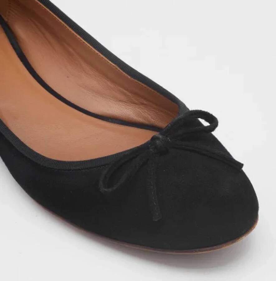 Celine Vintage Pre-owned Suede flats Black Dames