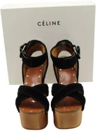 Celine Vintage Pre-owned Wool heels Brown Dames