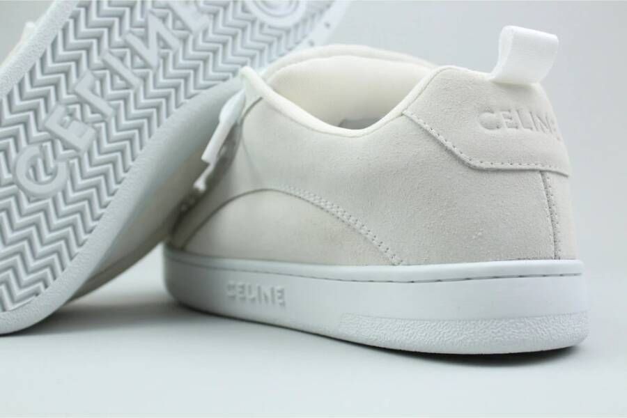 Celine Witte Sneaker Suède Kalfsleer & Mesh White Heren