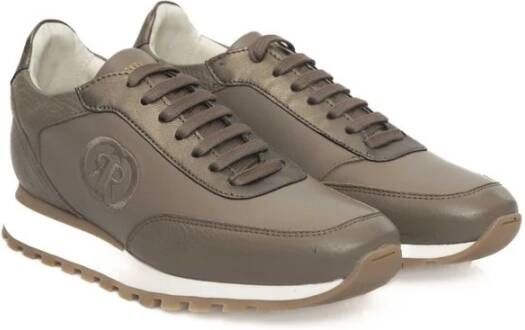 Cerruti 1881 Echt Leren Platform Sneaker Dames Beige Dames