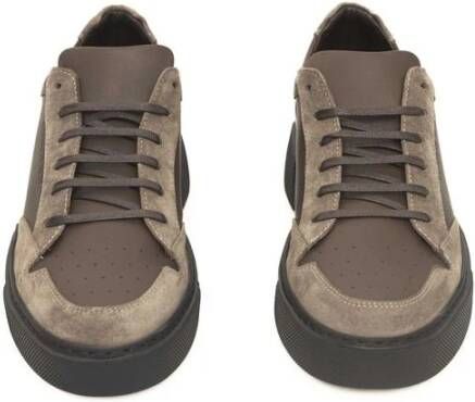 Cerruti 1881 Beige Leren Sneaker met Logo Beige Heren