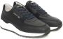 Cerruti 1881 Blauwe Leren Sneakers Hoge Zool Zijlogo Black Heren - Thumbnail 7