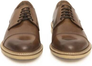 Cerruti 1881 Derby Leren Schoenen Casual Stijl Brown Heren