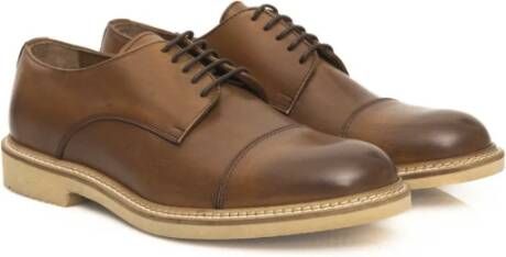 Cerruti 1881 Derby Leren Schoenen Casual Stijl Brown Heren