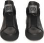 Cerruti 1881 Hoge Top Leren Sneakers met Rubberen Zool Black Heren - Thumbnail 2