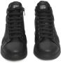 Cerruti 1881 Zwarte Leren High-Top Sneakers Logo Black Dames - Thumbnail 6