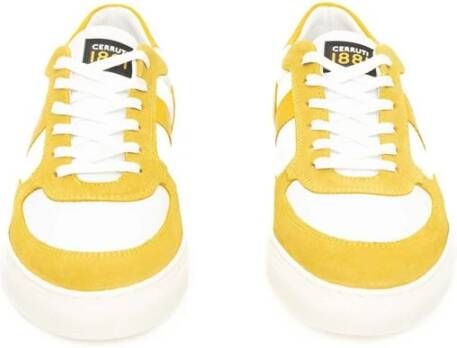 Cerruti 1881 Gele Leren Sneaker Heren Schoenen Yellow Heren