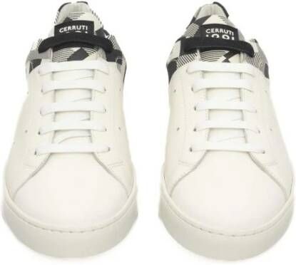 Cerruti 1881 Witte PVC Sneaker met Patroon White Dames