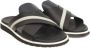 Cerruti 1881 Gevlochten Leren Dubbele Band Sandalen Black Heren - Thumbnail 3