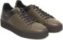 Cerruti 1881 Heren Leren Sneakers met Rubberen Zool Green Heren - Thumbnail 3