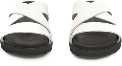 Cerruti 1881 Heren Leren Gevlochten Dubbele Band Sandalen White Heren