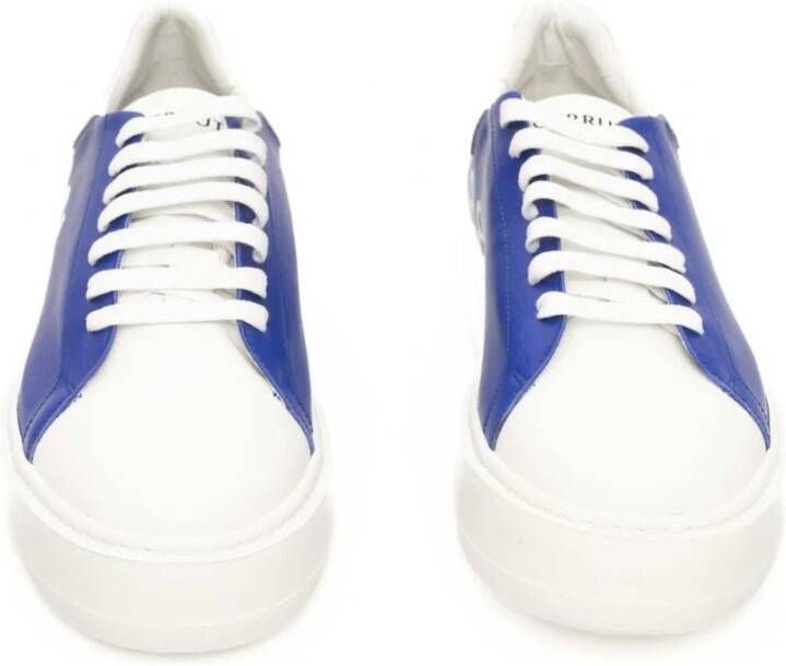 Cerruti 1881 Heren Leren High Top Sneakers Blue Heren