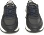 Cerruti 1881 Blauwe Leren Sneakers Hoge Zool Zijlogo Black Heren - Thumbnail 10