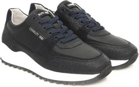 Cerruti 1881 Heren Leren Hoge Sneakers Blue Heren