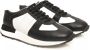 Cerruti 1881 Leren Hoge Zool Sneakers Zwart Wit Black Heren - Thumbnail 3