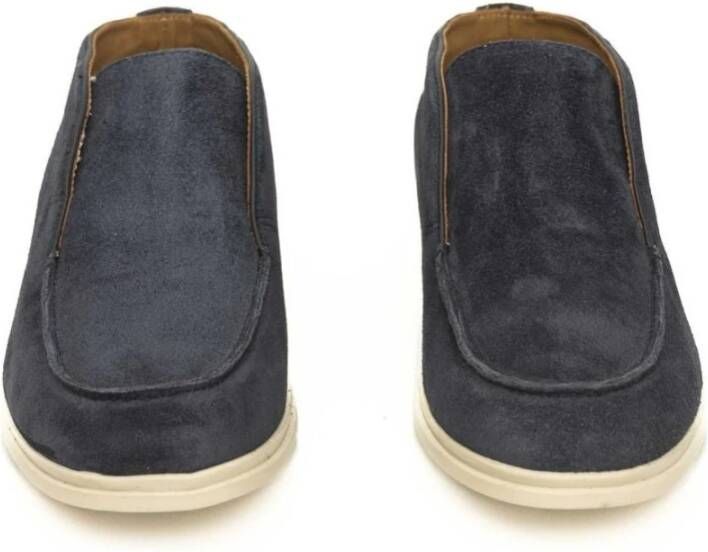 Cerruti 1881 Heren Leren Mocassin Casual Schoenen Blue Heren