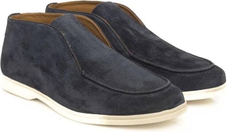 Cerruti 1881 Heren Leren Mocassin Casual Schoenen Blue Heren