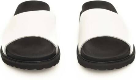 Cerruti 1881 Heren Leren Sandalen met Rubberen Zool White Heren