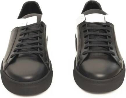 Cerruti 1881 Heren Leren Sneakers met Rubberen Zool Black Heren