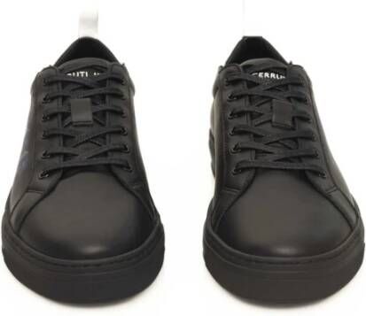 Cerruti 1881 Heren Leren Sneakers met Rubberen Zool Black Heren