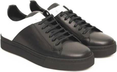 Cerruti 1881 Heren Leren Sneakers met Rubberen Zool Black Heren