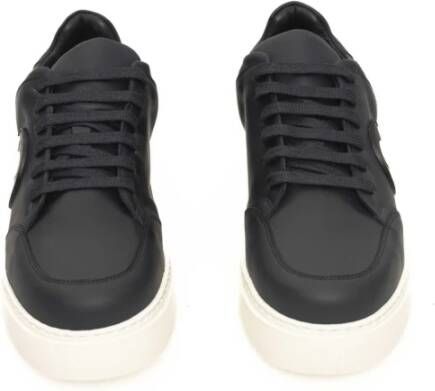 Cerruti 1881 Heren Leren Sneakers met Rubberen Zool Blue Heren