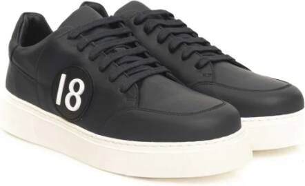 Cerruti 1881 Heren Leren Sneakers met Rubberen Zool Blue Heren