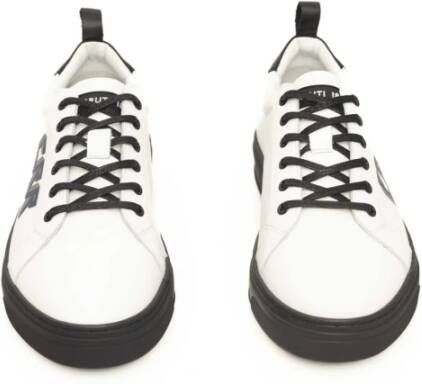 Cerruti 1881 Heren Leren Sneakers met Rubberen Zool White Heren