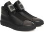 Cerruti 1881 Hoge Top Leren Sneakers met Rubberen Zool Black Heren - Thumbnail 11