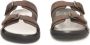 Cerruti 1881 Heren Leren Sandalen met Gesp Detail Brown Heren - Thumbnail 10