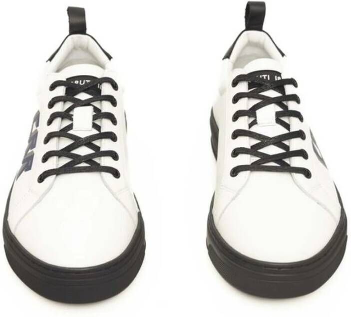 Cerruti 1881 Leren Sneaker met Zijlogo White Heren