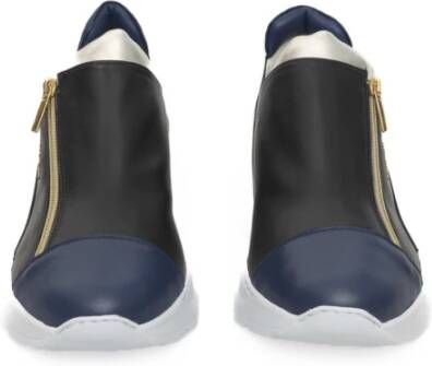 Cerruti 1881 Platform Leren Sneakers voor Vrouwen Black Dames