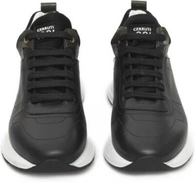 Cerruti 1881 Platform Leren Sneakers voor Vrouwen Black Dames