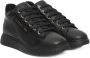 Cerruti 1881 Zwarte Leren Platform Sneakers met Logo Black Dames - Thumbnail 11