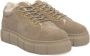 Cerruti 1881 Platform Sneakers van Echt Leer Beige Dames - Thumbnail 3