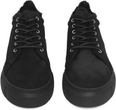 Cerruti 1881 Platform Sneakers van Echt Leer Black Dames