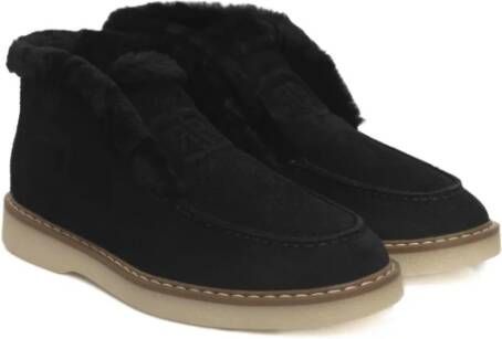 Cerruti 1881 Winter Leren Laarzen Rubberen Zool Black Dames