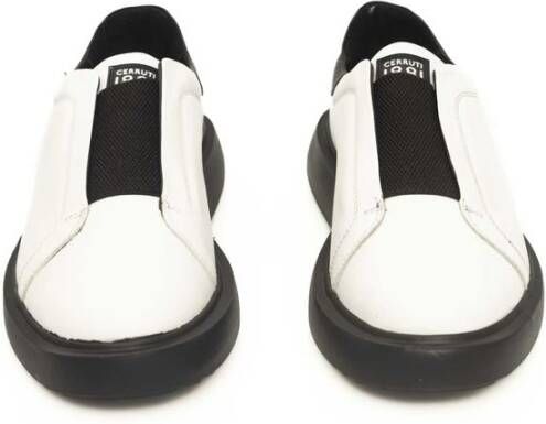 Cerruti 1881 Witte Leren Hoge Zool Sneakers White Heren