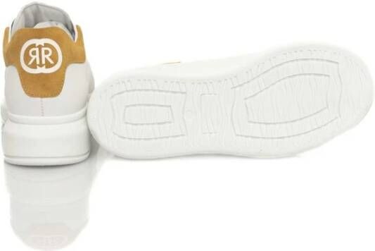 Cerruti 1881 Witte Leren Plateau Sneakers met Logo White Dames