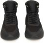 Cerruti 1881 Hoge Top Leren Sneakers Rubberen Zool Black Heren - Thumbnail 2