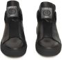 Cerruti 1881 Hoge Top Leren Sneakers met Rubberen Zool Black Heren - Thumbnail 6