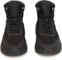 Cerruti 1881 Hoge Top Leren Sneakers Rubberen Zool Black Heren - Thumbnail 10