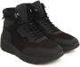 Cerruti 1881 Hoge Top Leren Sneakers Rubberen Zool Black Heren - Thumbnail 11