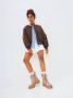 Cesare Gaspari Beige Leren Platform Enkellaarzen Beige Dames - Thumbnail 2