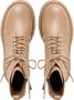 Cesare Gaspari Beige Leren Platform Enkellaarzen Beige Dames - Thumbnail 6