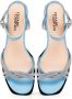 Cesare Gaspari Blauwe Blokhak Sandalen Blue Dames - Thumbnail 5