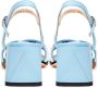 Cesare Gaspari Blauwe Blokhak Sandalen Blue Dames - Thumbnail 7