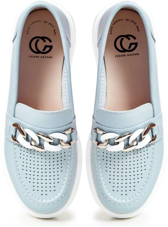 Cesare Gaspari Blauwe Casual Loafers Blue Dames